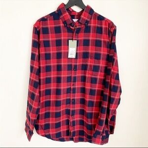 Goodfellow & Co. Standard Fit Cotton Flannel Button Shirt Men’s Size Large New